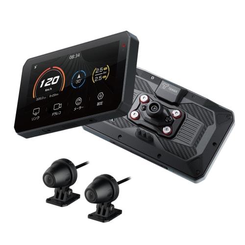 (Equipped with DFS for outdoor use in Japan) TANAX×CHIGEE SRS-001 Smart Ride Monitor AIO-5 Lite Drive recorder with front and rear cameras CarPlay/and