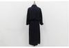 2026 Spring/Summer French Retro Over-the-Knee Lace-up Dress with Batwing Three-Quarter Sleeves