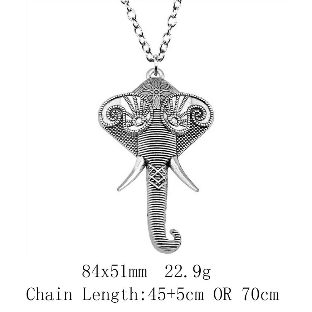 Cadouri pentru femei Noutăți în coliere Colier cu lanț lung cu elefant de 45 cm sau 70 cm Lucruri ieftine