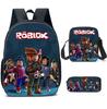 Roblox Student Schoolbag Korean Version Of Primary And Secondary School Backpack Ins Style Fashion Trend Backpack Three-Piece Set