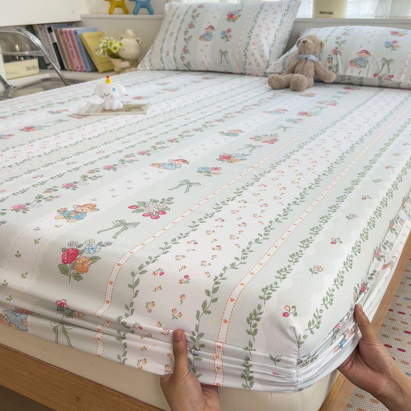 Superweich, Hautfreundliches Spannbettlaken, Einteiliger Matratzenschoner für Studentenwohnheim, Bettbezug, Waschbares Spannbettlaken für zu Hause