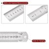 uxcell Stainless Steel Rulers, Set of 2, 120cm/48" Length x 1/20" Thickness x 1-1/2" Width, Inch and Metric, Linear Measuring Tool for Woodworking, Pa