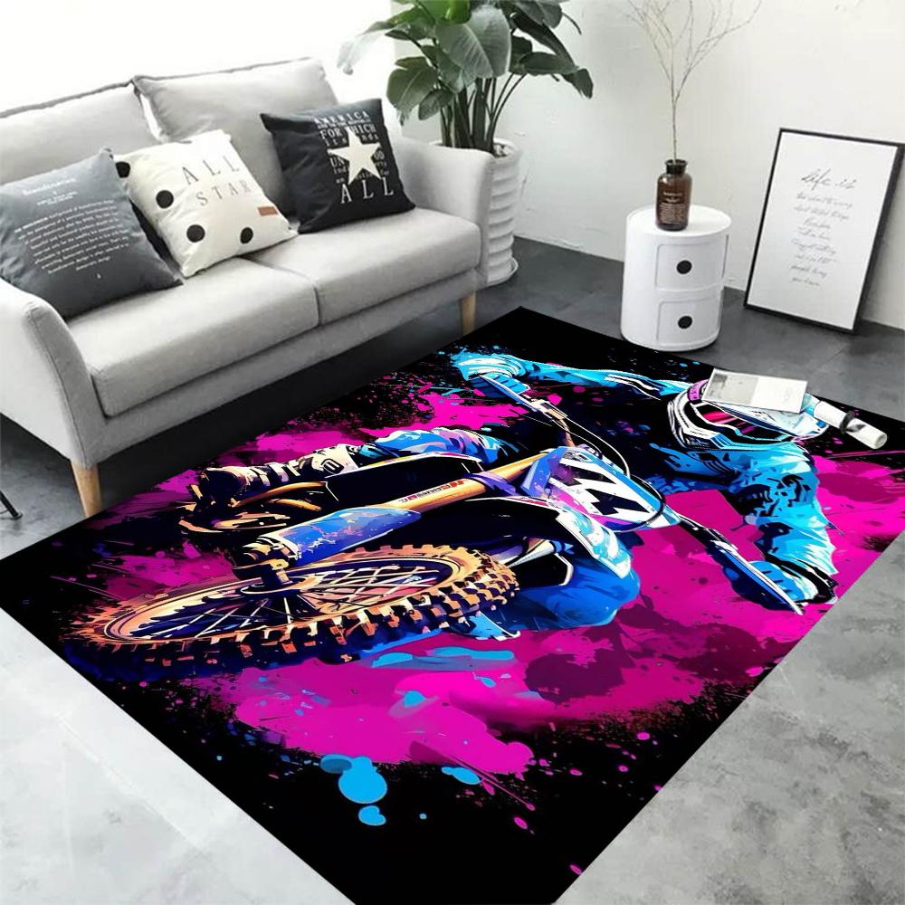 

3D Printing Racing Motorcycle Moto Carpet for Living Room Bedroom Sofa Doormat Area Rugs Home Decor Kids Play Non-slip Floor Mat 40x60CM