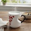 Ceramic Material Heart-Shaped Mug Red Hearts Pattern Thermochromic Mug Color Changing Cup  Home Use
