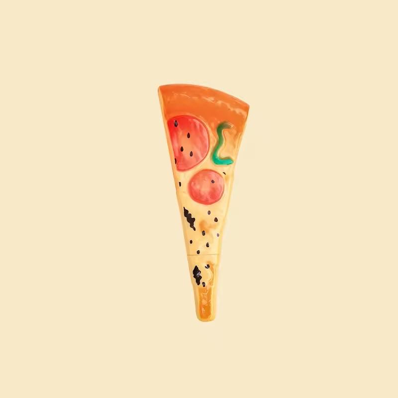 Novelty Bread Ballpoint Pen Magnetic Pizza Croissant Baguette Black Color Ink Roller Ball Pens Fridge Magnet School Gift