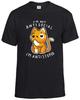 Je ne suis pas antisocial, je suis antistupide t-shirt homme drôle sarcastique mignon chat t-shirt top