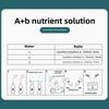 Hydroponic AB Fertilizer Nutrient Solution Set A+B For Plants Vegetables&Fruits Universal Plant Food For Soilless Cultivation
