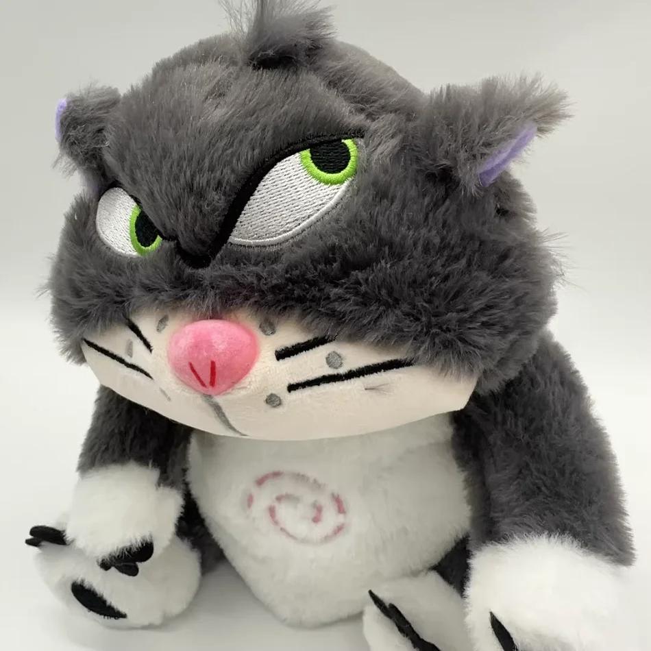 / Hot Lucifer Cat Plush Doll Breath Child Peluche Soothes Toy Anime Baby Music Light Sleep Toys Kid New Year Gifts