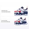 LiNing Kids  Velcro Comfortable Trendy Non-Slip Wear-Resistant Breathable Lightweight Low-Top Running Shoes Kids Sneaker White Red YKAQ026-3