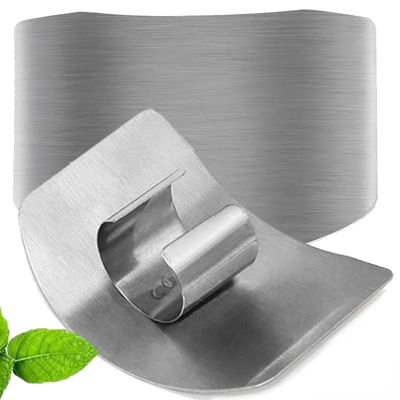 Stainless Steel Finger Guard Safety Vegetable Cutter Hand Guard Tool Kitchen Cut Finger Protector Kitchen Tool Accessories