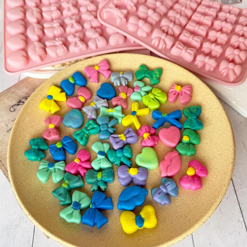 Silikonová forma na mašličky Čokoláda Cukrová bonbónová mašlička Řemeslná forma Topper na cupcake Dekorace na cake pops Kuchyňské potřeby na pečení