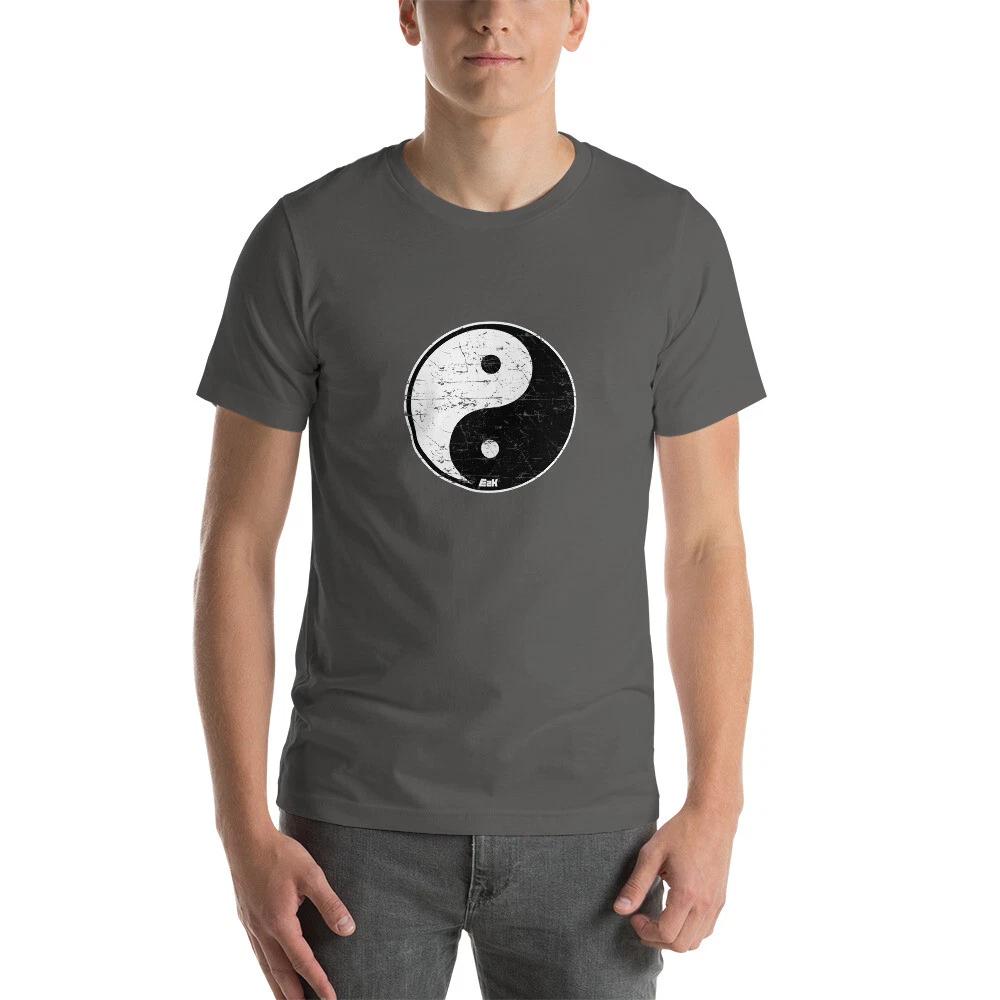 E2K Yin Yang symbol Unisex T-Shirt balance energy power nature 4XL