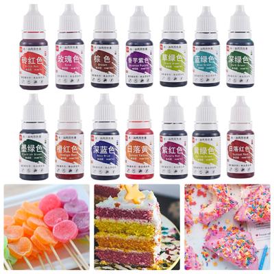 10ml Χρώμα Τροφίμων Ανθεκτικό στο Ξέθωμάμα Εύκολο στο Ανάμειξη Φυσικό Συστατικό Ζαχαρόπαστα Γλάσο Τούρτας Χρώμα Τροφίμων Υλικά Ζαχαροπλαστικής