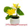 Lotus Plastic Potted Green Plant Potted Plant For Home Living Decor Room