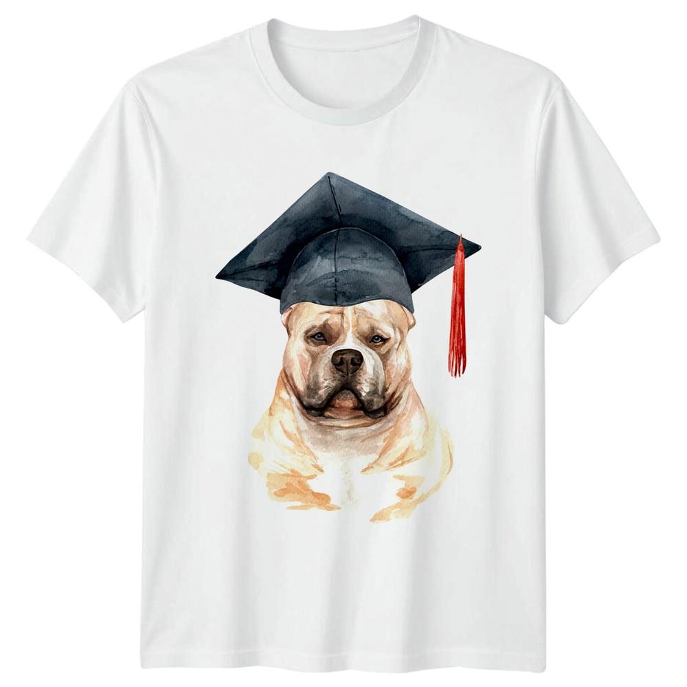 Bulldog Graduation Unisexs TShirt Dog Lover Funny Graduate Tee S