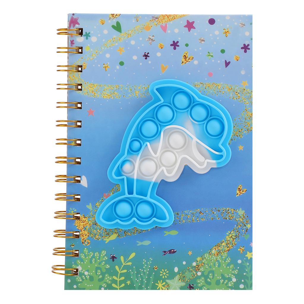 Niedliches Cartoon-Pinch-Bubbles-Dekompressions-Ordner-Notizbuch Kreativer Spaß Kinder-Schreibwaren-Geschenk Tagebuch Journal Schulsachen