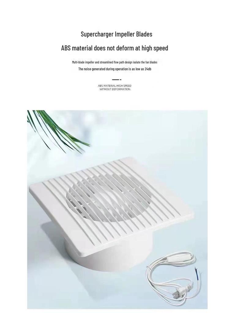 Senmiao Certified Exhaust Fan for Bathroom - 4, 5, 6 Inch Glass Window Ventilator