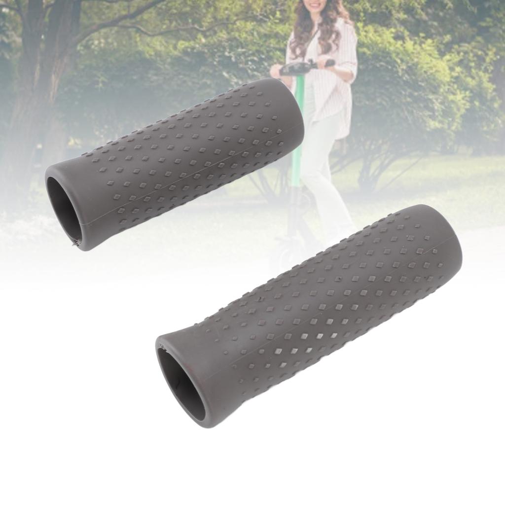 1 Pair Handlebar Grip Convex Particle Design Non Slip Comfortable Electric Scooter Handlebar Grip Replacement