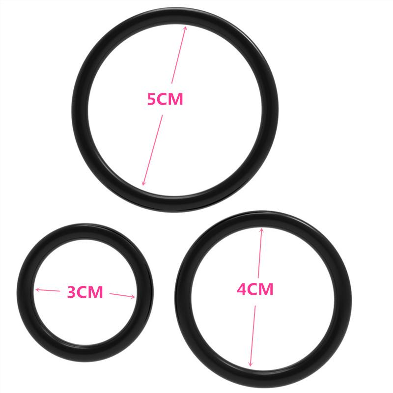 3 teile/satz Samen Lock Ring Silikon Langlebig Penis Ring Männer Ejakulation Verzögerung Cock Gummi Ringe Sex Spielzeug für Männliche Sex Ringe