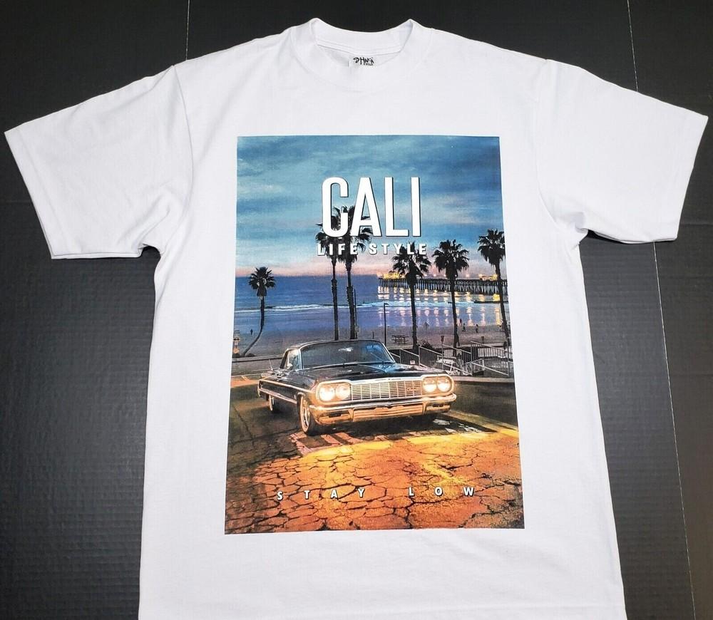 CALIFORNIA LOWRIDER T-shirt Cali Low Rider Urban Streetwear Men s Tee White New Unisex T-Shirt L