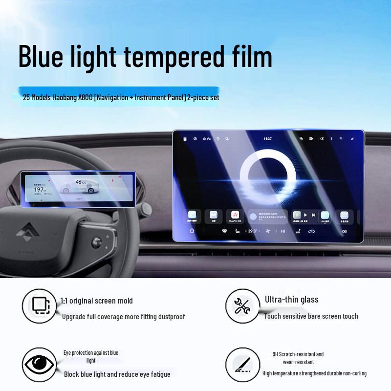 Haopai A800 Tempered Film: Protective Screen & Interior Trim for 25 Models