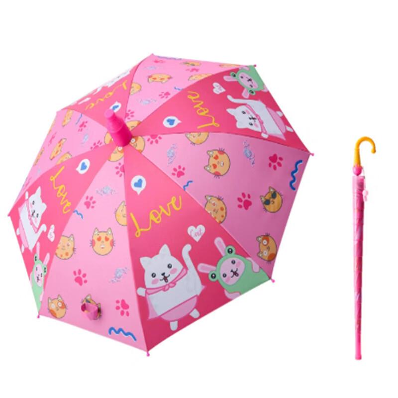 Kids  Red Cat UV Protect Straight Umbrella with Ice Cream Handle (10-Pack)