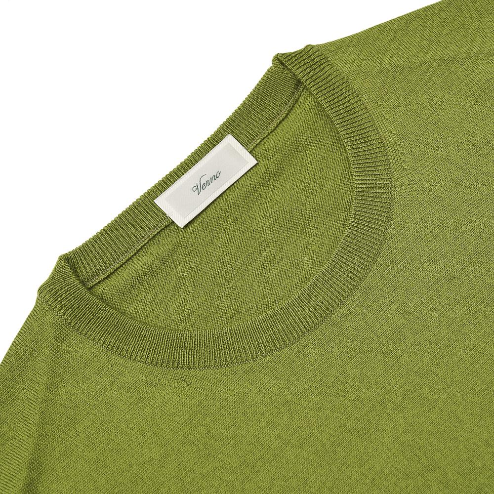 VERNO Cashtouch Crew-Neck Knit Green_Regular-Fit