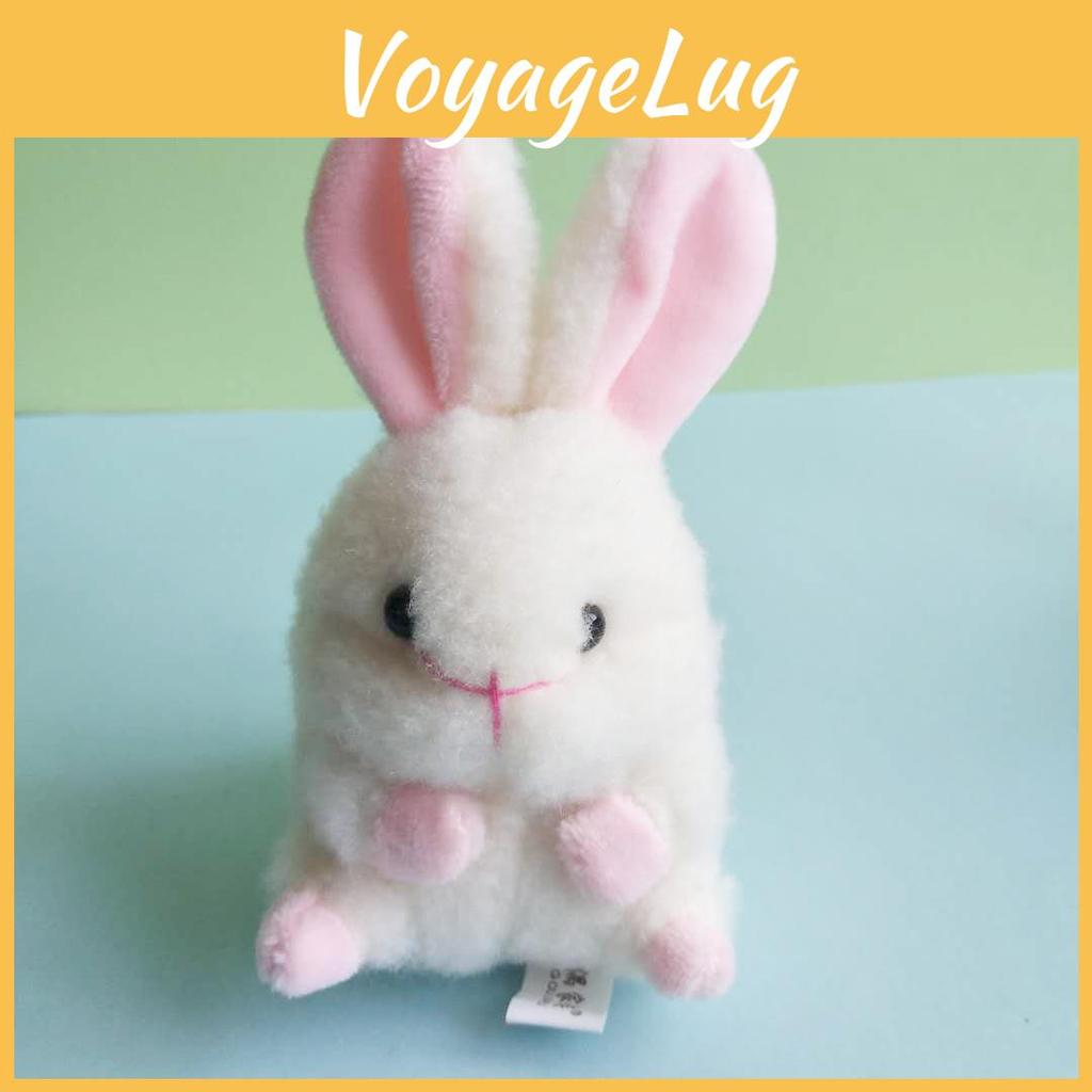 Delightful Bunny Plush Pendant Soft Rabbit Keychain For Bags And Car Accessories
