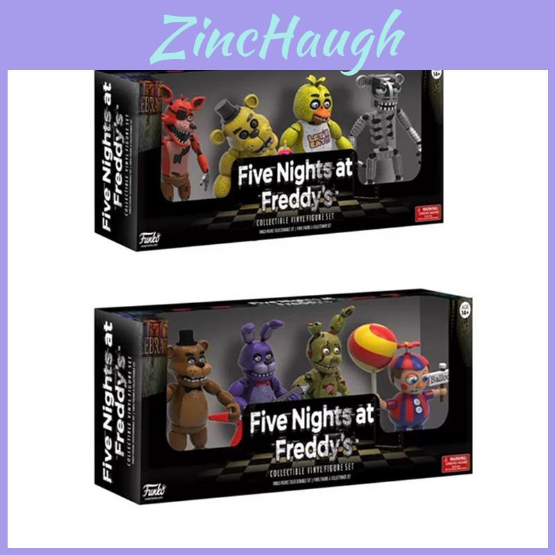Set di 4 Action Figures di alta qualità di Five Nights At Freddy's con Dettagli Vivaci e PVC Resistente