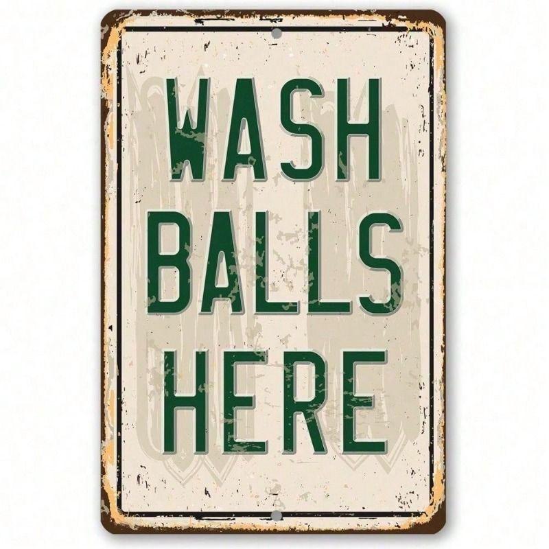 Vintage Golf Metal Wall Art, Bar Decor Poster