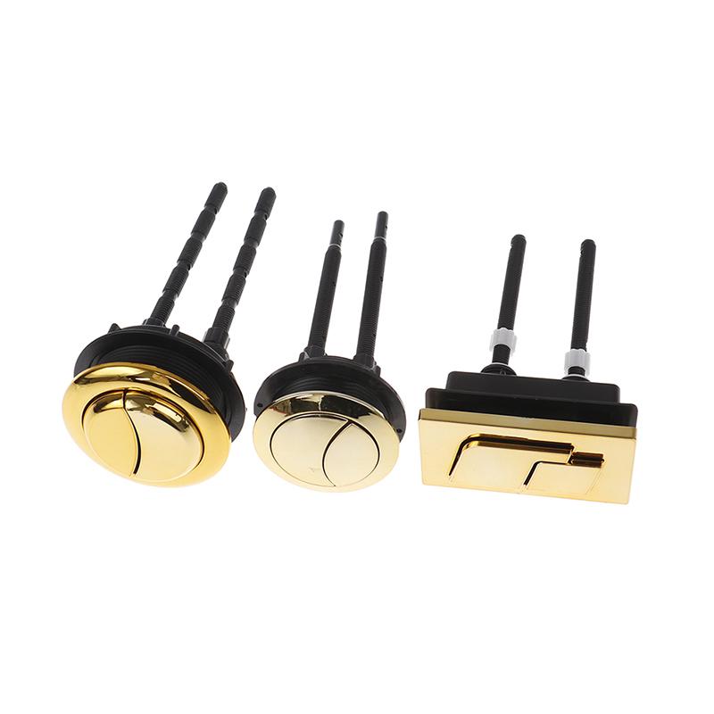 Toalettspylekasse Gull 48mm/58mm Knapp Rund Form Toalett Trykknapper