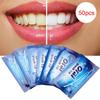 50 pièces lingettes dentaires propres dents essuyer tissu outil de nettoyage des dents pour un nettoyage buccal en profondeur