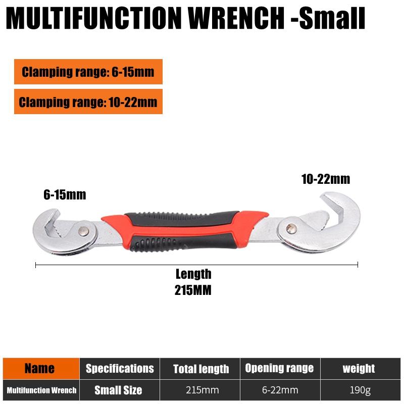 

Adjustable Universal Wrench, Multi-functional Portable Quick Universal Wrench Set Wrench Combination, New Model