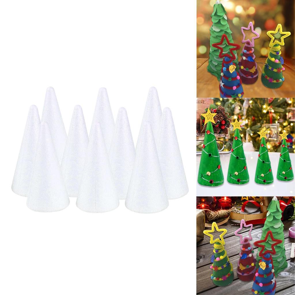 Foam Cone Craft DIY Christmas Tree Table Centerpiece Educational