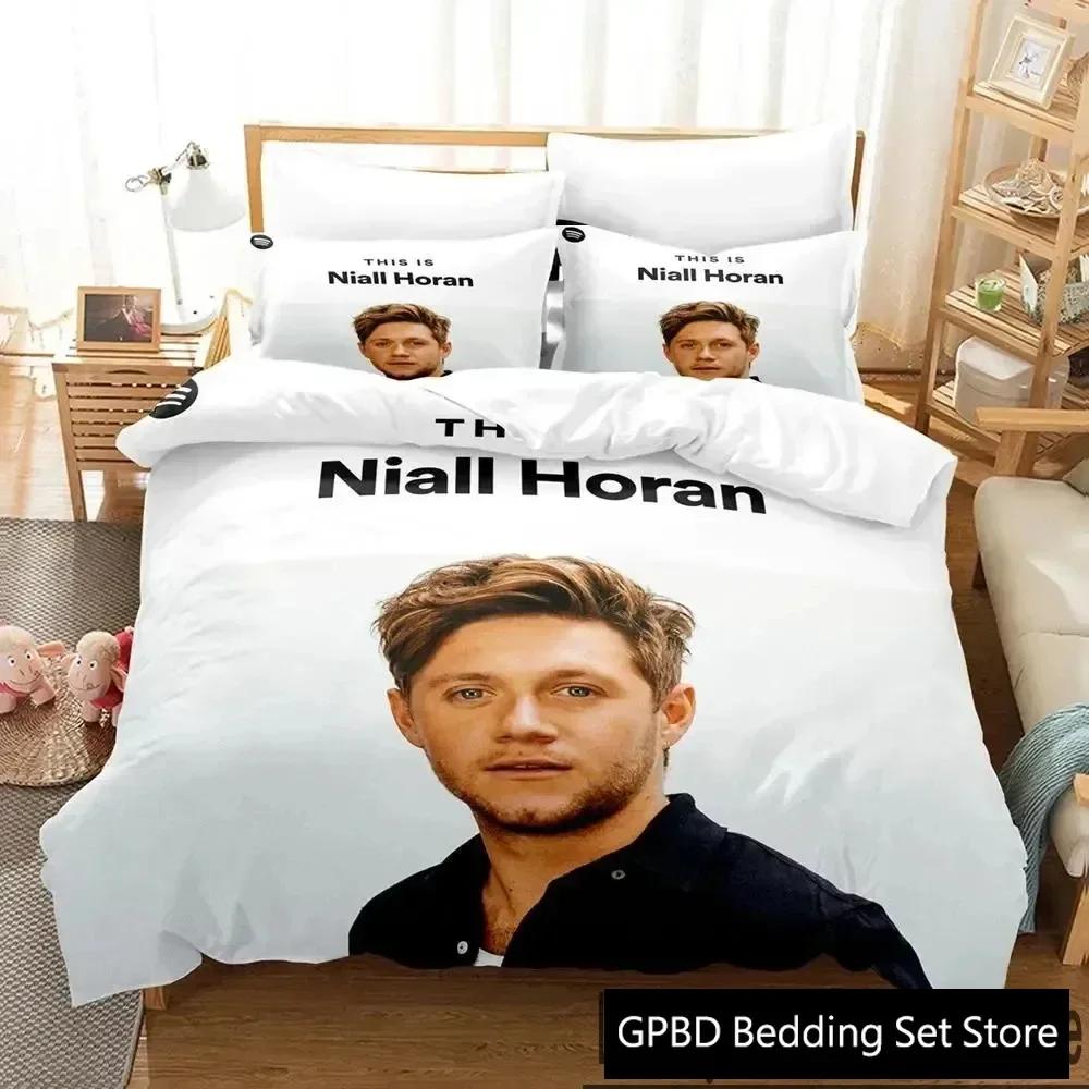 

3D Print Niall Horan Bedding Set Double Twin King Duvet Cover Comforter Pillowcase Boys Girls Adults Bedroom 70x133cm