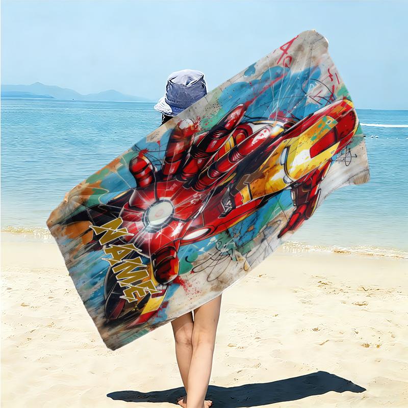 Personalized "Spider-Man: Urban Legend" Beach Towel Microfiber Beach Towel Thin Absorbent for Beach Swimming Yoga Bath Sports. 0910243