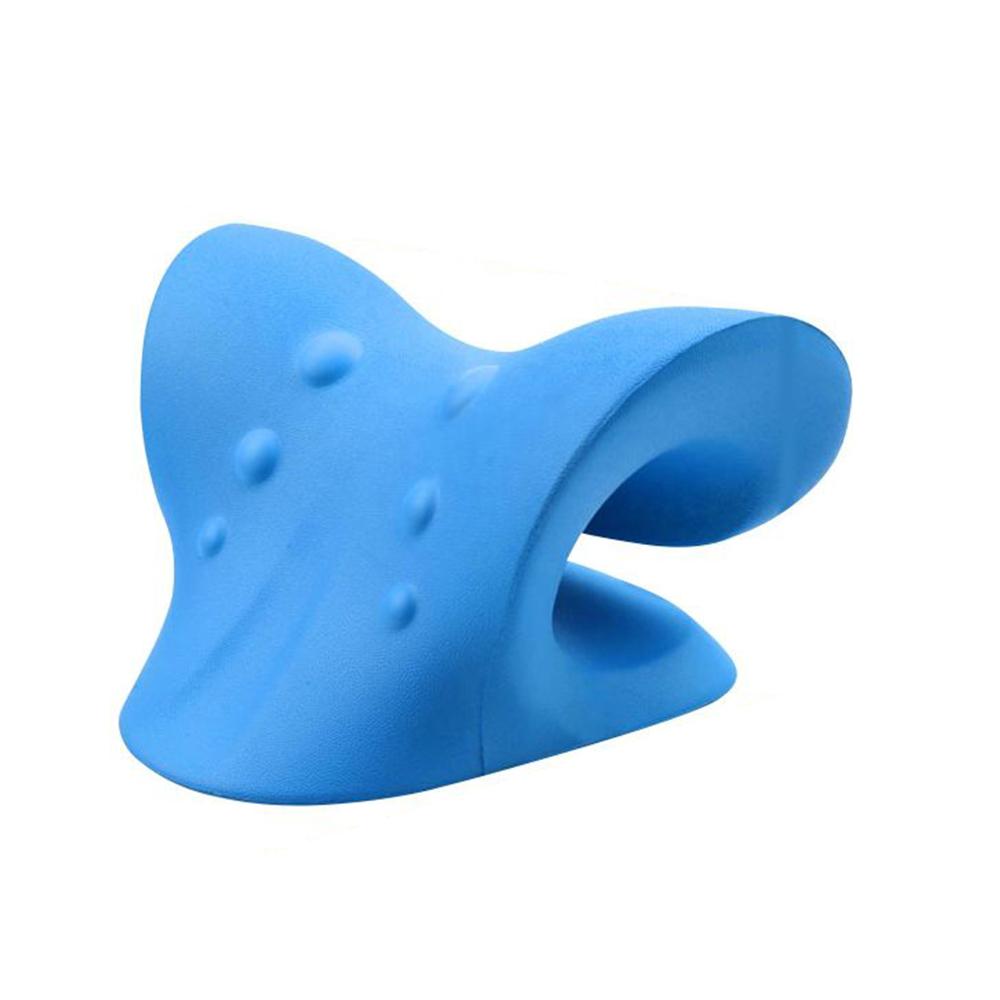 

Подушка для растяжки и релаксации шеи и плеч, U-образная подушка для массажа шейного отдела позвоночника, подушка для восстановления шеи и плеч, релаксация шеи синий