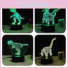 Creative Dinosaur 3d Lamp Stunning Led Night Light Touch Control For Kids Room Decor