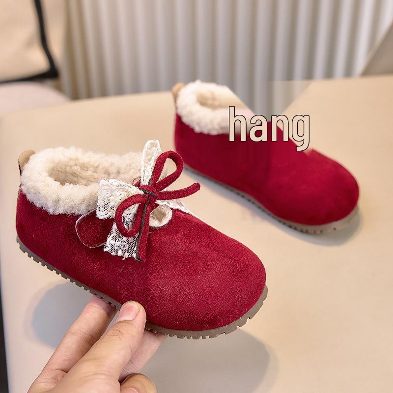 2025 Winter French Plush Fur Bow Lace Shoes: Elegant Birkenstock Style for Evening Gowns