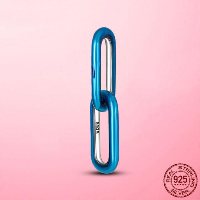 

Серебро 925 пробы Me, подвеска-медальон в форме глаза, подходит для браслета Pandora, ожерелье, серьги-сделай сам, стильные серьги с двумя кольцами, разъем