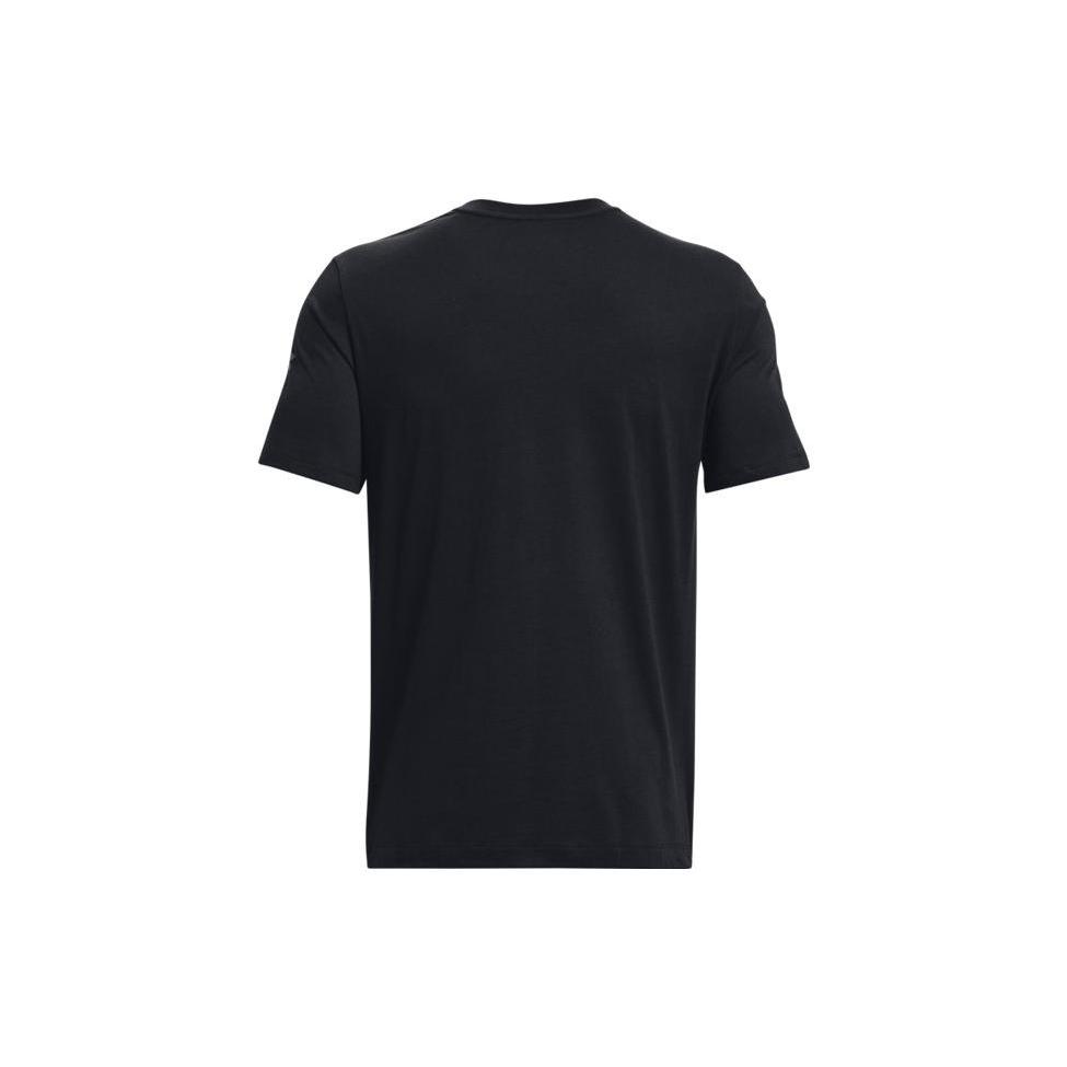 Under Armour T Shirts Men's Black Crew Neck Moderate Straight Fit 1376204-001
