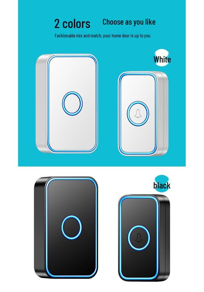 Wireless Smart Doorbell with Remote Control & Anti-Theft Features for Home Security and Elderly Assistance