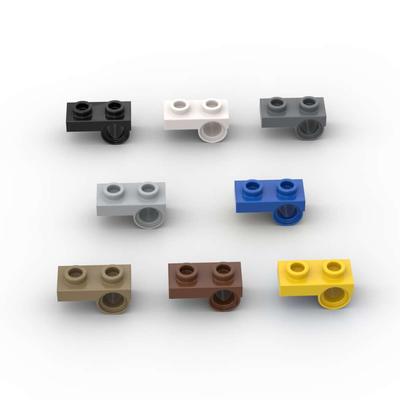 MOC 10PCS 18677 Modified 1x2 Constructing Blocks With Pin Hole Plate Bricks Particle Puzzle Idea Playthings Children Birthday Kid Gifts