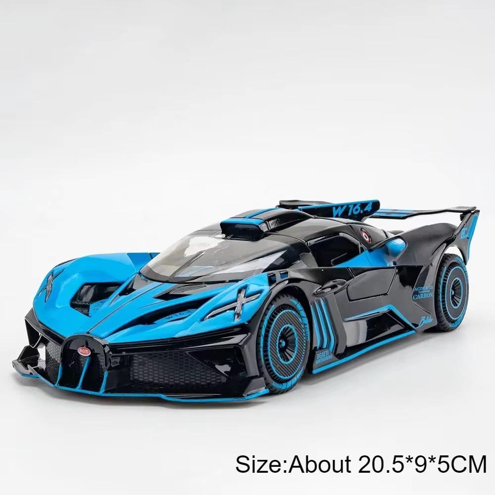 1:24 Skala Atlantic Bolide Modellauto Spielzeug Simulation Supercar Modelle Türen Geöffnet Sound Licht Rückziehspielzeug Sammlung Kindergeschenk