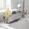 Punch Free Sink Storage Rack Wall Mounted Dishcloth Drying Rack Sink Sponge Holder for Kitchen