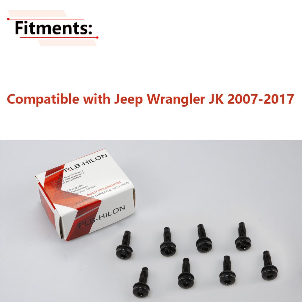 Hard Top Torx Screws Bolts Windshield Frame,Tailgate,Hard Door Hinges Roll Bar Screws Bolts for Jeep Wrangler JK 2007-2018