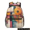 Linienmuster, vollfarbig bedruckter lässiger Sportrucksack, multifunktionaler leichter Rucksack für männliche und weibliche Schüler