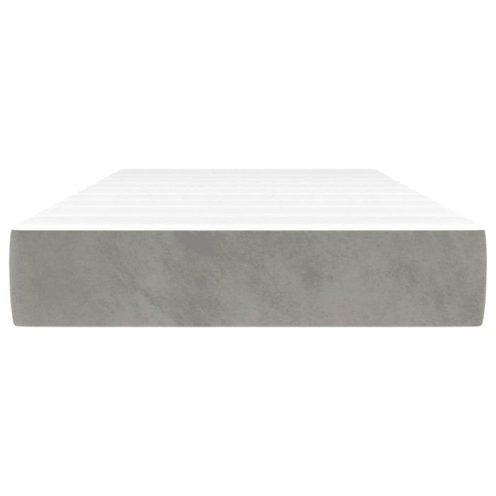 VidaXL Pocket Spring Mattress, Memory Foam Mattress, Bedroom Bed Mattress, Light Grey 4007154