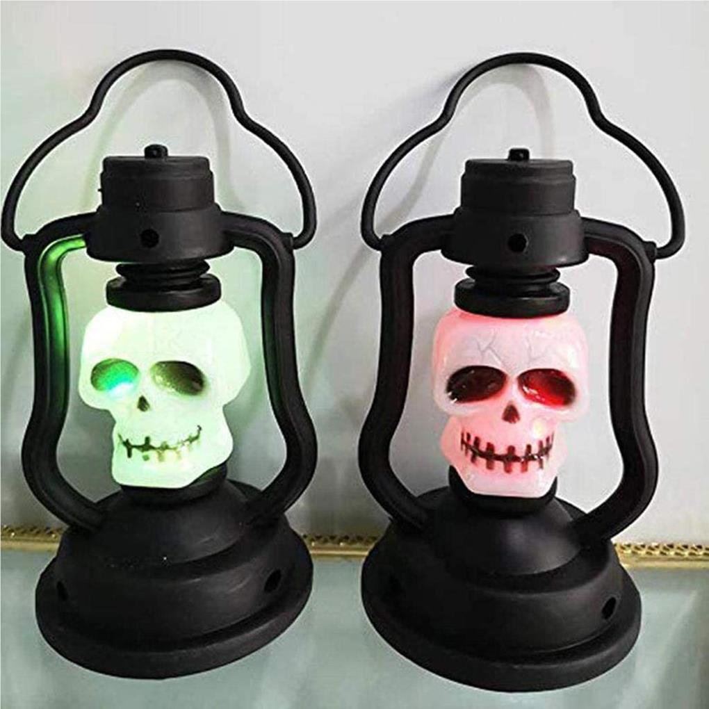 Halloween Lantern Glowing Lantern Decors Festival Decoration Scene Layout LED Skeleton Night Light Props Party Lamp Ornaments