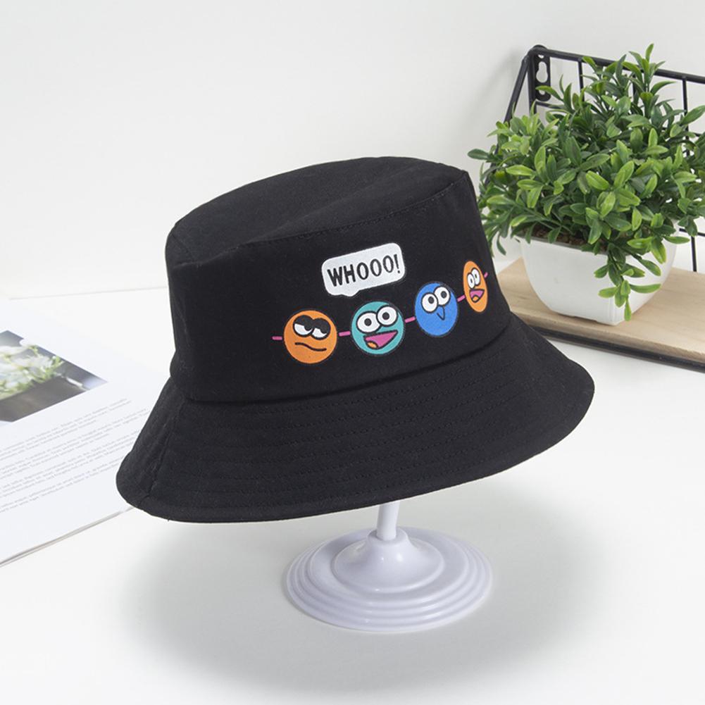 Sun Hat Cartoon Printing Sun Protection Toddler Bucket Hat Summer Fishing Cap For 2-5 Years Old Boys Girls